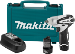 Makita's new 12V max Lithium-Ion Cordless 3/8" Impact Wrench (model WT01W) is engineered with 1,000 in.lbs. of Max Torque in an ultra compact size that weighs only 2.1 lbs.