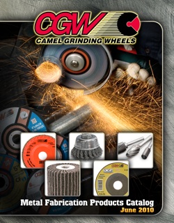 CGW-Camel Grinding Wheels has introduced a new metal fabrication products catalog that contains more than 1,200 new products for the metal fabrication market.