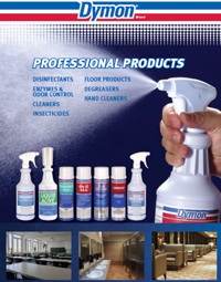 A new 6-page tri-fold brochure from ITW Dymon showcases the broad range of Dymon® brand professional cleaning products for commercial, residential and educational facilities.