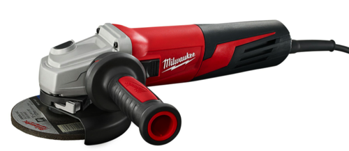 Milwaukee's 6117-33D 5-inch grinder features a grip-friendly body diameter.