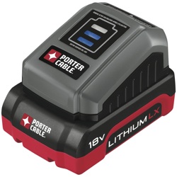 The Porter-Cable 18 Volt Battery Status Indicator – PCC580B