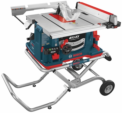 The long-awaited Bosch REAXX Jobsite Table Saw with flesh-detecting Active Response Technology will become available in June.