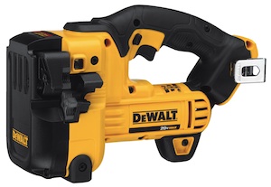 The new DEWALT Threaded Rod Cutter (DCS350) is capable of quickly and cleanly cutting a range of threaded rod sizes including 1/4", 3/8" and 1/2" mild steel rods and ¼”and 3/8” stainless steel rods.  