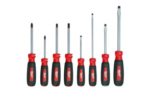 Milwaukee's new 8-piece screw driver set caters to electrical workers. 