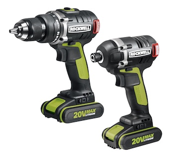 Rockwell’s new model RK1807K2 20V MaxLithium Drill-Driver and Impact Driver combo with brushless motor technology increases battery run time by up to 50 percent per charge over comparable tools with standard brushed motors. 