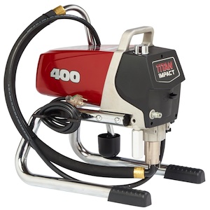 The Titan Impact 400 airless paint sprayer is specifically designed for small contractors, painting professionals and property maintenance specialists.