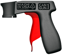 Valspar has chosen to offer SafeWorld’s new CANGUN1 premium ergonomic aerosol spray can tool under Valspar’s brand name, “The Easiest Spray Gun Available.” 