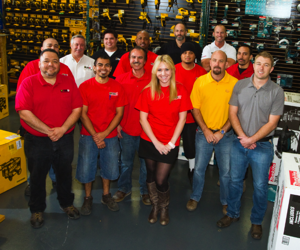 Not the entire ToolUp team, but most of it. Most members of ToolUp’s sales staff have taken safety training courses from Joey Krys. Roughly 40 contractors a month also take an eight-hour OSHA Competent Person safety training program, taught by Krys, here on site.