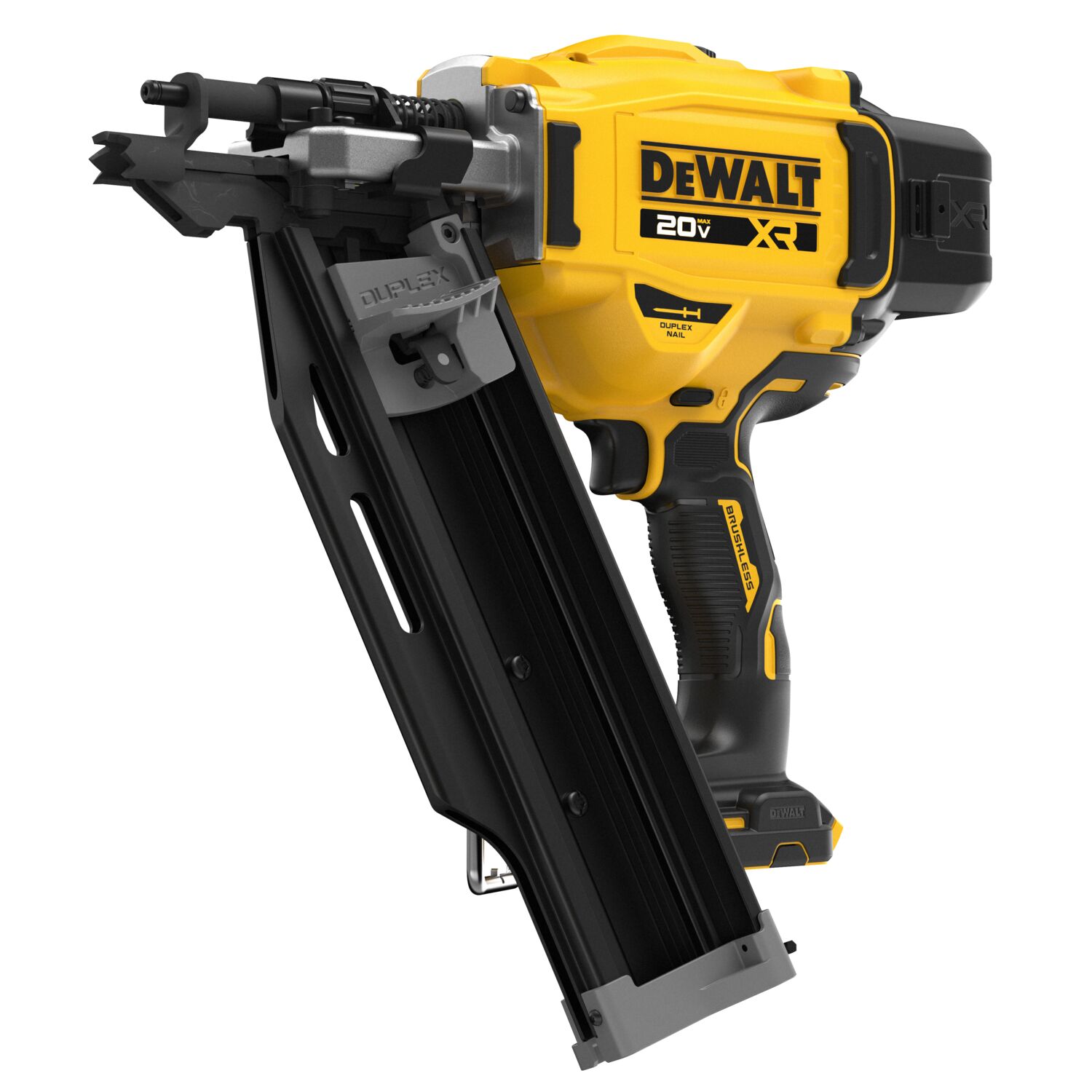DeWalt 20V MAX XR Brushless 21 Degree Plastic Collated Duplex Nailer