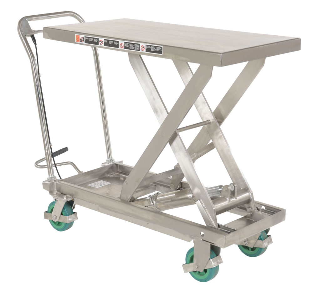 Vestil Manufacturing Stainless Steel Scissor Cart
