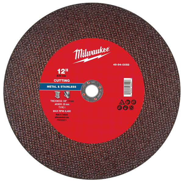 Milwaukee Tool Abrasive Cutting and Grinding Wheels