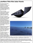 Sunflare Thin-Film Solar Panels