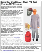 Cementex UltraLite Arc Flash PPE Task Wear and PPE Storage