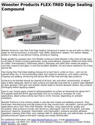 Wooster Products FLEX-TRED Edge Sealing Compound