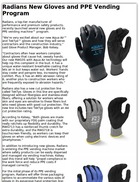 Radians New Gloves and PPE Vending Program