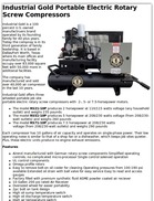 Industrial Gold Rotary Screw Compressors