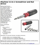Mayhew 11-in-1 Screwdriver and Nut Driver
