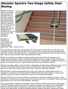 Wooster Spectra Two-Stage Safety Stair Nosing