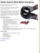 Superior Black Widow Grip gloves