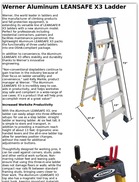 Werner Aluminum LEANSAFE X3 Ladder