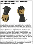 Mechanix Wear ColdWork Intelligent Heated Work Gloves