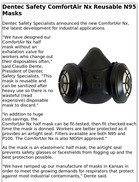 Dentec Safety ComfortAir Nx Reusable N95 Masks