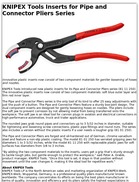 KNIPEX Tools Inserts for Pipe and Connector Pliers Series