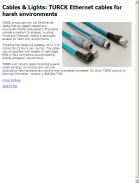 TURCK Ethernet cables for harsh environments