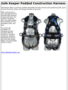 Safe Keeper Padded Construction Harness