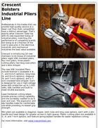 Crescent Bolsters Industrial Pliers Line