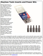 Mayhew Tools Inserts and Power Bits