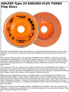 WALTER Type 29 ENDURO-FLEX TURBO Flap Discs