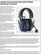 Cardo Crew Comm-Set Smart Mesh Hearing Protector
