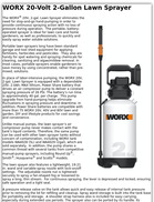 WORX 20-Volt 2-Gallon Lawn Sprayer