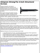 Simpson Strong-Tie 2-Inch Structural Screws