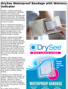 DrySee Waterproof Bandage with Wetness Indicator