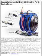Coxreels Industrial Duty LED Lights for C Series Reels