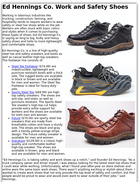 Ed Hennings Co. Work and Safety Shoes
