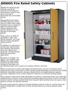 DENIOS Fire Rated Safety Cabinets
