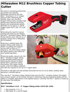 Milwaukee M12 Brushless Copper Tubing Cutter