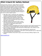 MSA V-Gard H2 Safety Helmet