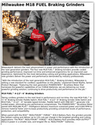 Milwaukee M18 FUEL Braking Grinders