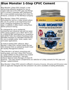 Blue Monster 1-Step CPVC Cement