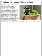 FrogTape FrogTape Advanced Painter's Tape