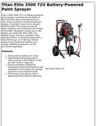 Titan Elite 3500 72V Battery-Powered Paint Sprayer