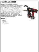MAX USA RB823T