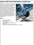 Bosch 18V 9-inch Brushless Cutoff Saw