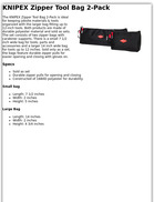 KNIPEX Zipper Tool Bag 2-Pack
