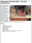 Milwaukee Tool M18 FUEL 7 1/4 Inch Circular Saw