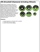 IPA BrushAll Diamond Grinding Wheels